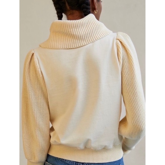 Anthropologie Dolan Cowl Neck Knit Pullover Top - Picture 2 of 7